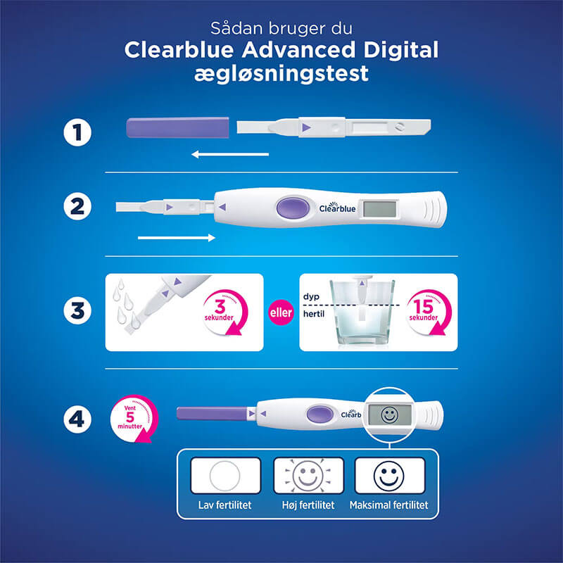 Clearblue Advanced Digital Ægløsningstest 10 stk - Billede 4
