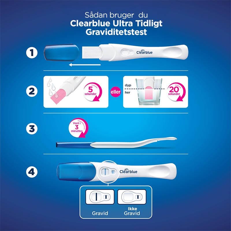 Clearblue Ultra Tidligt graviditetstest - 3 stk - Billede 3